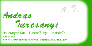 andras turcsanyi business card